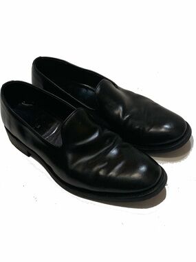Sanders loafers Men's Black Leather Slip-On Shoes